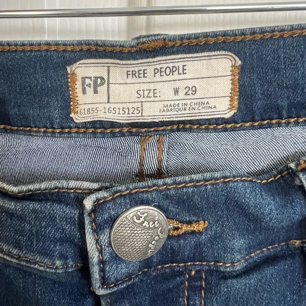 Free‎ People Dark Blue Skinny Jeans